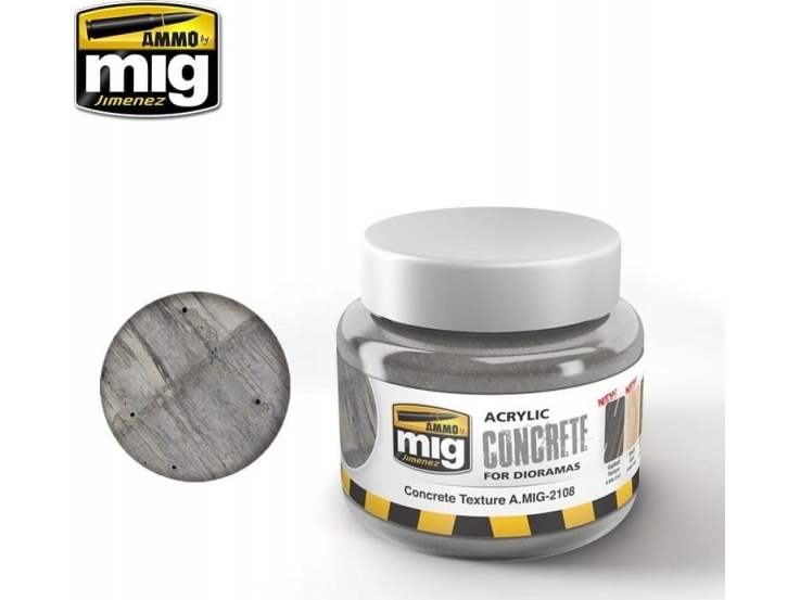 Vallejo Ammo: Acrylic Mud for Dioramas - Concrete Texture (250 ml)