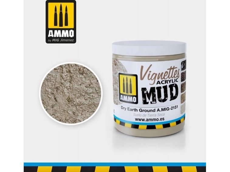 Vallejo Ammo: Acrylic Mud - Vignettes - Dry Earth Ground (100 ml)