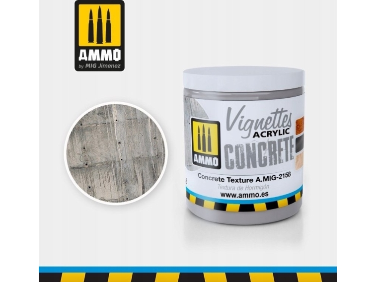 Vallejo Ammo: Acrylic Mud - Vignettes - Concrete Texture (100 ml)