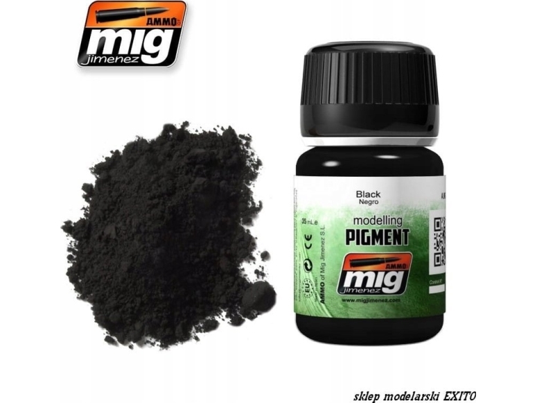 Vallejo Ammo: Modelling Pigment - Black (35 ml)