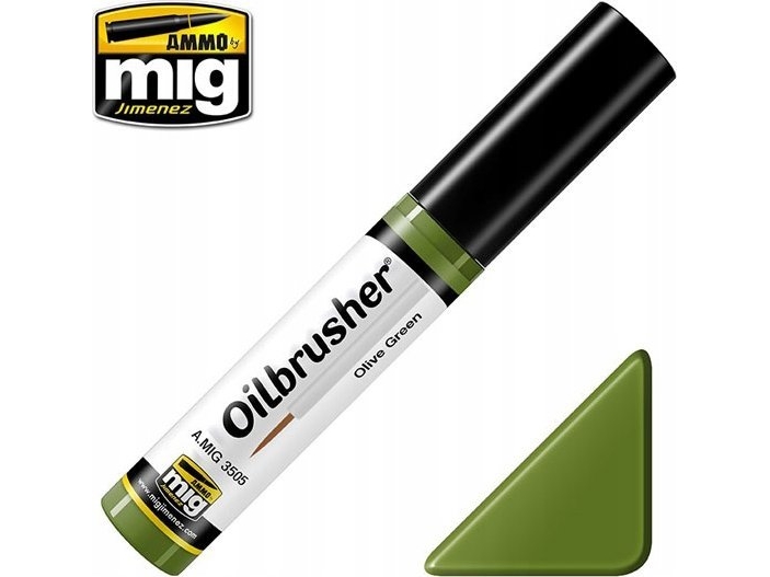 Vallejo Ammo: Oilbrusher - Olive Green (10 ml)