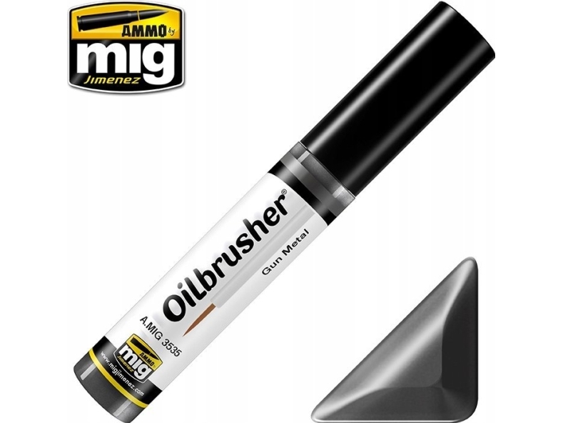 Vallejo Ammo: Oilbrusher - Gun Metal (10 ml) | Skola & Hobby - Konstmaterial - Specialprodukter | GameStuff