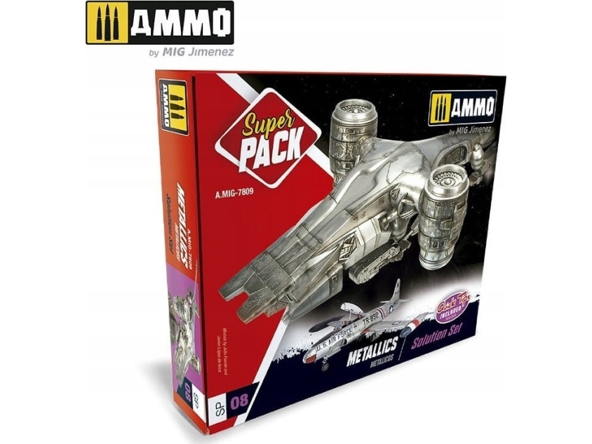 Vallejo Ammo: Super Pack - Metallics Solution Set