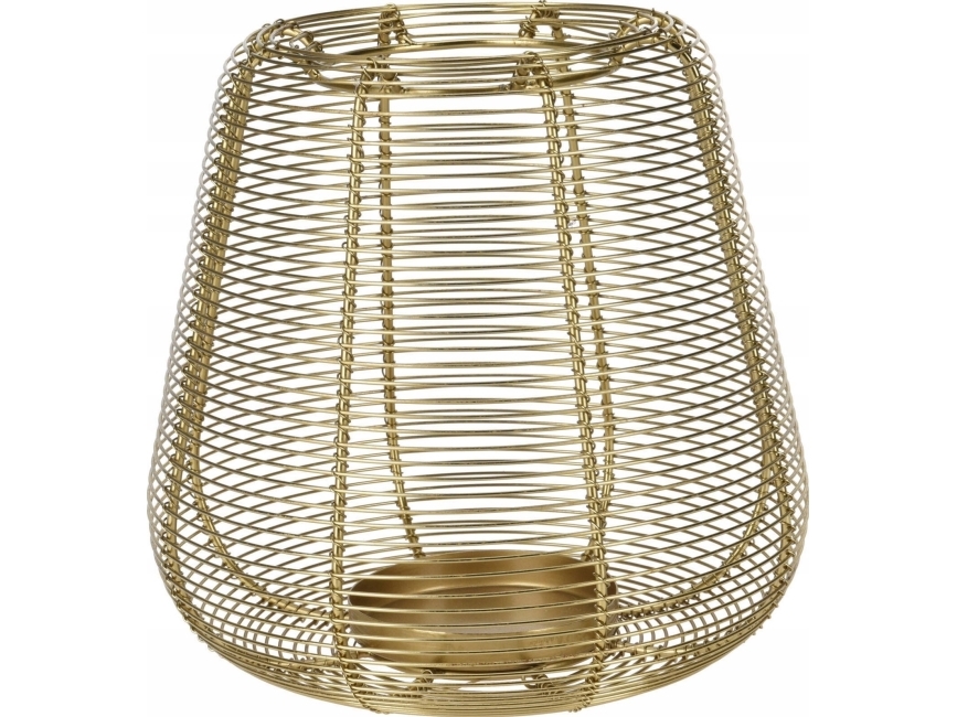 Home Styling Collection Złoty Lampion Na Świeczkę, Metal, Ø 21 Cm