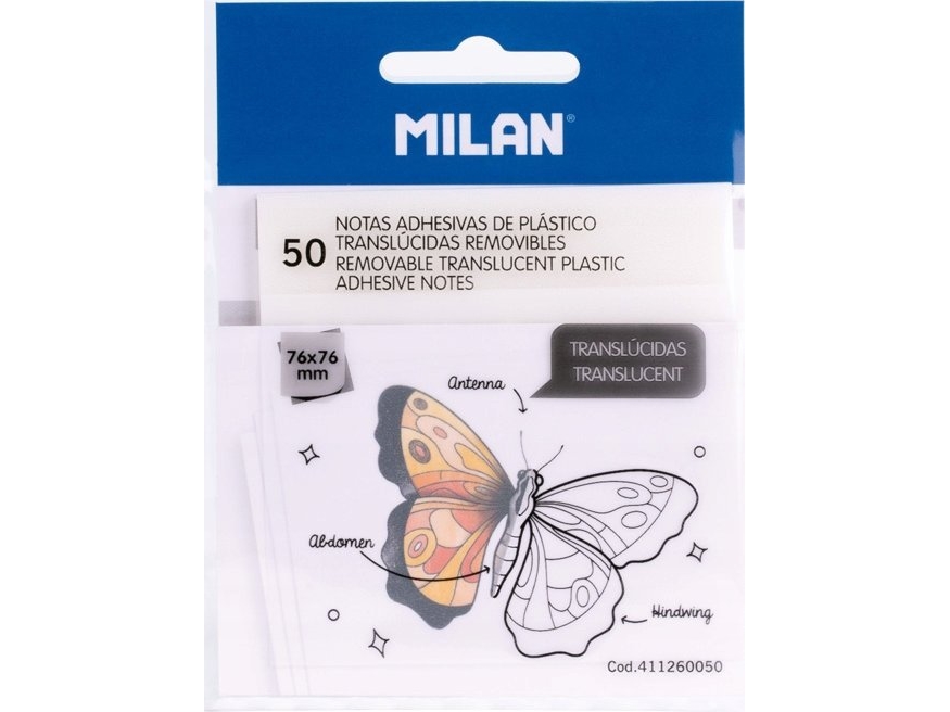 Milan självhäftande lappar 76x76/50K clear | Papper & Emballage - Block & Post-It - Post-it | GameStuff