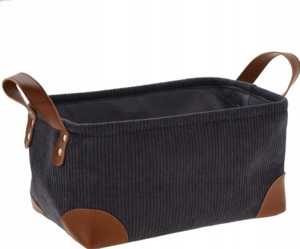 Home Styling Collection Aufbewahrungskorb, Kord Mit Griffen, 30 X 20 X 15 Cm