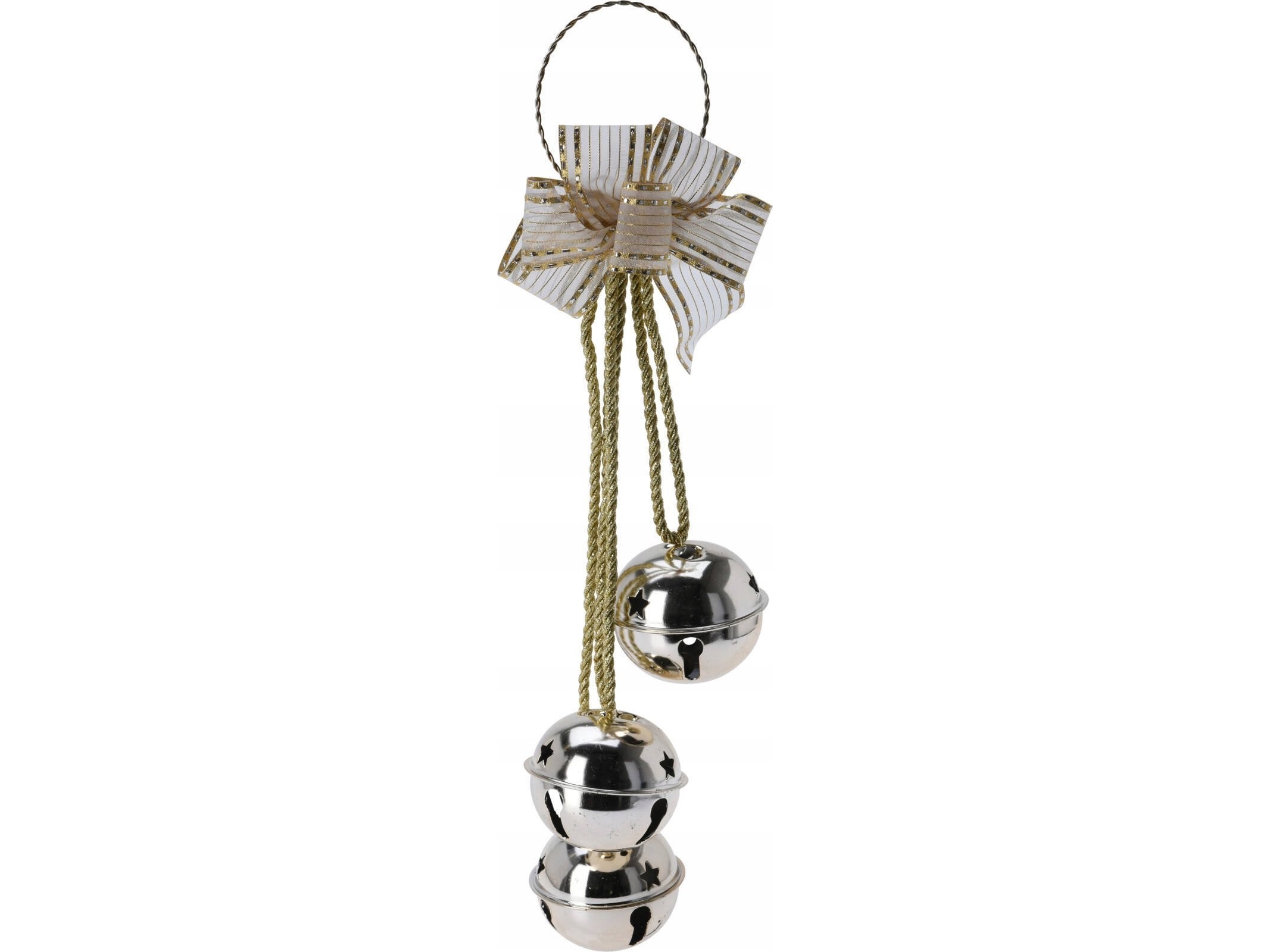 Home Styling Collection Weihnachtlicher Türschmuck - Schleife Auf Kreis, 3 Glocken