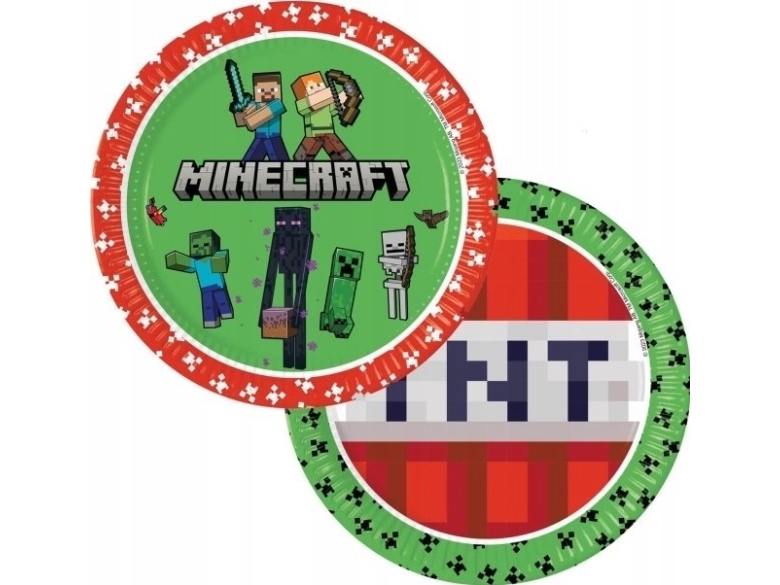 Minecraft Pappteller, 23 Cm