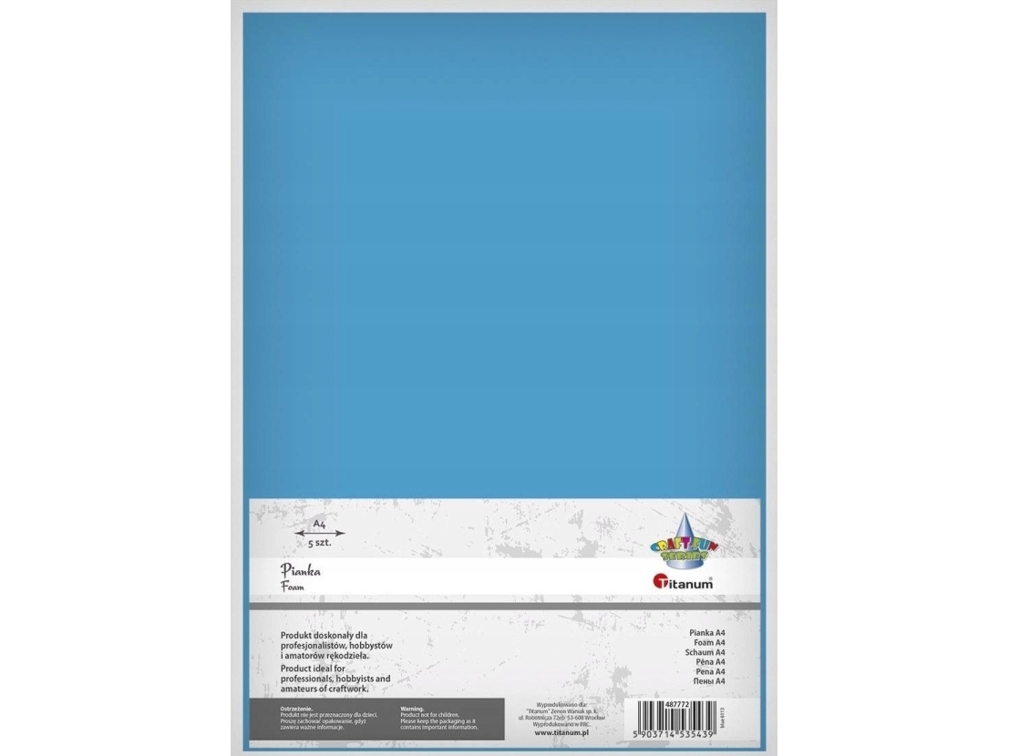 Titanum Foam A4 5stk blå