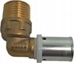 Wago Pex-Winkelstück 20X1/2" Gz Raksa Pex K1-2012-1G Gepresst
