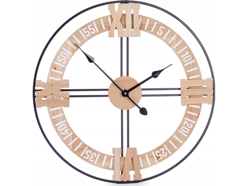 Present Dekor Loftklocka 60 cm, urtavla med timer | Möbler - Tillbehör - Väggklockor | GameStuff