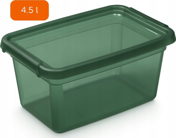 Orplast „Basestore“ Indas Su Dangčiu Ir Spaustukais, 19X28x13 Cm, 4,5 L, Pušis
