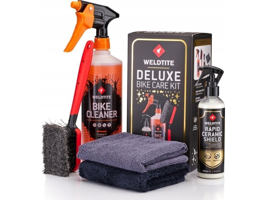Weldtite til rengøring, pleje og beskyttelse WELDTITE DELUXE BIKE CARE KIT (NY)