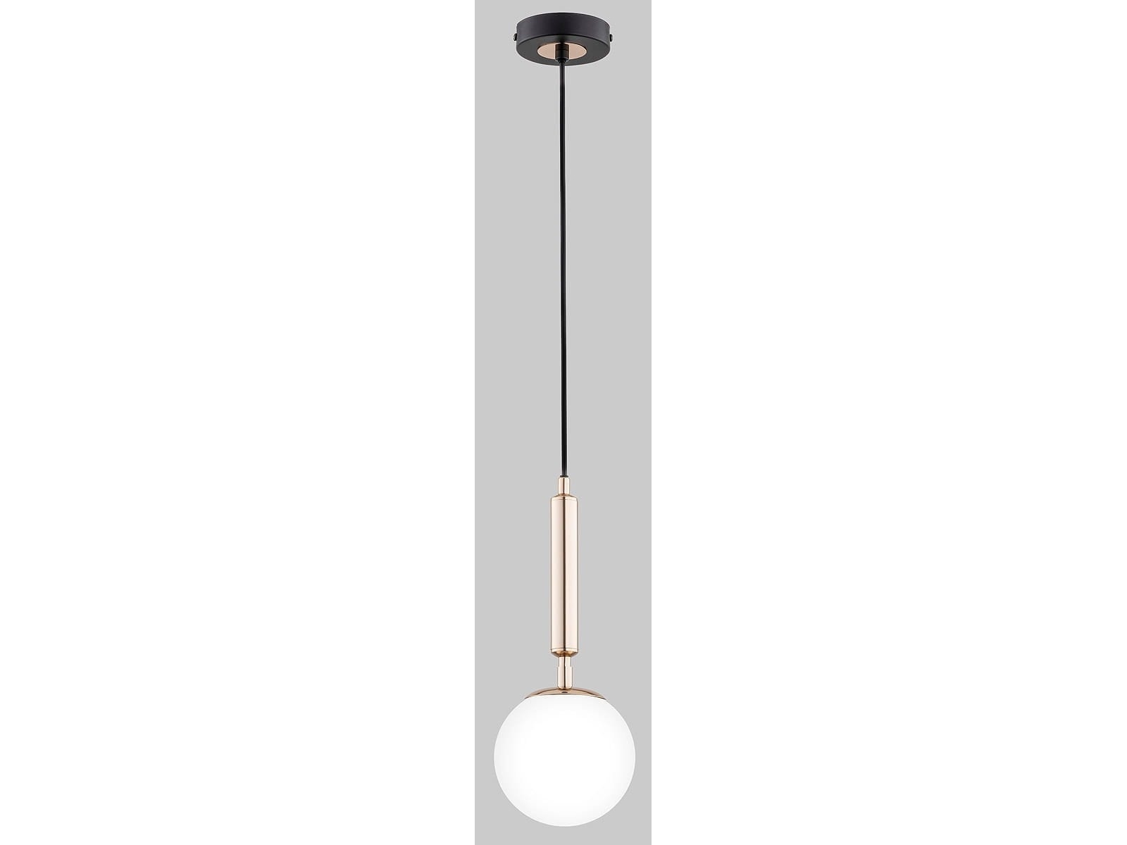 Hængelampe Alfa Volda Picolo White 1-Punkts Sort/Guld 60924 Alfa