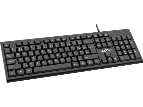 Logo Cut Ii-Tastatur, Cz/Sk-Tastatur, Klassisk, Kablet (Usb), Sort