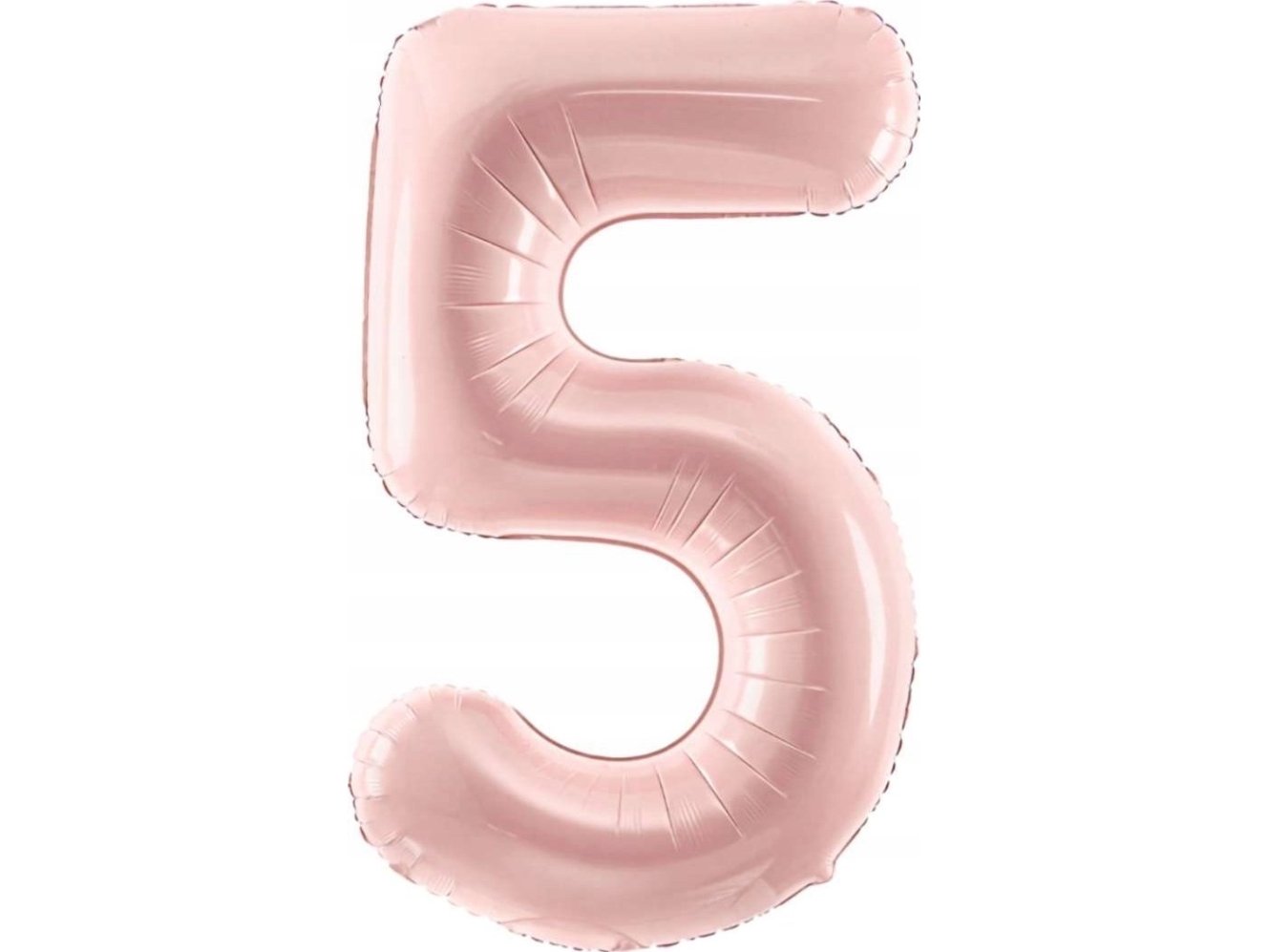 Partydeco Folienballon 5 Hellrosa 72 Cm