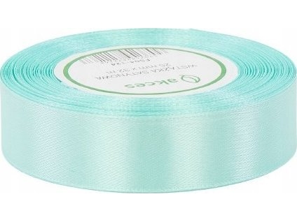 BREWIS satinbånd 25 mm x 23 m turkis