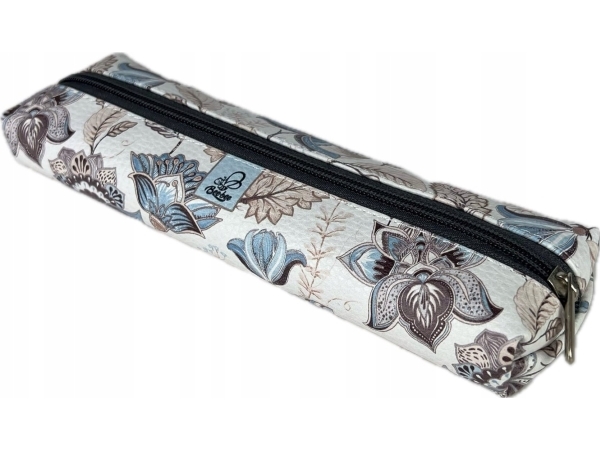 Bee-Bee Federmäppchen Dackel Paisley Kaffee Blumen