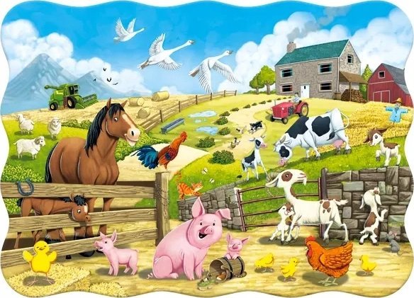 Castorland Puzzle 30 Animals On The Farm Castor