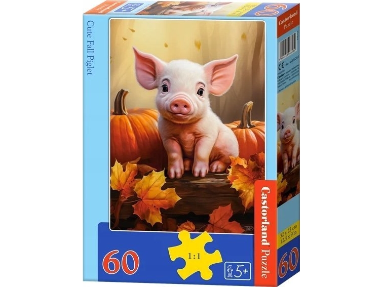 Castorland Puslespil 60 Cute Fall Piglet Castor