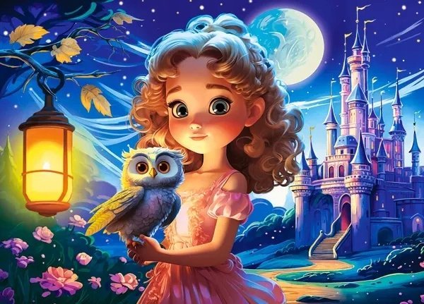 Castorland Puzzle 120 Princess With Owl Castor