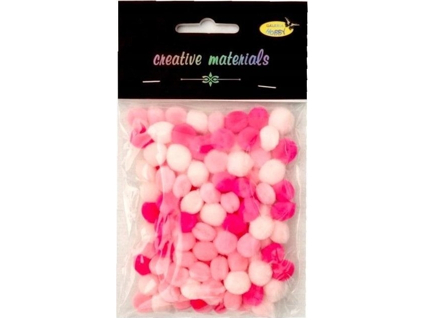 Titanum Acryl Pompons Rosa 10Mm 100Stk