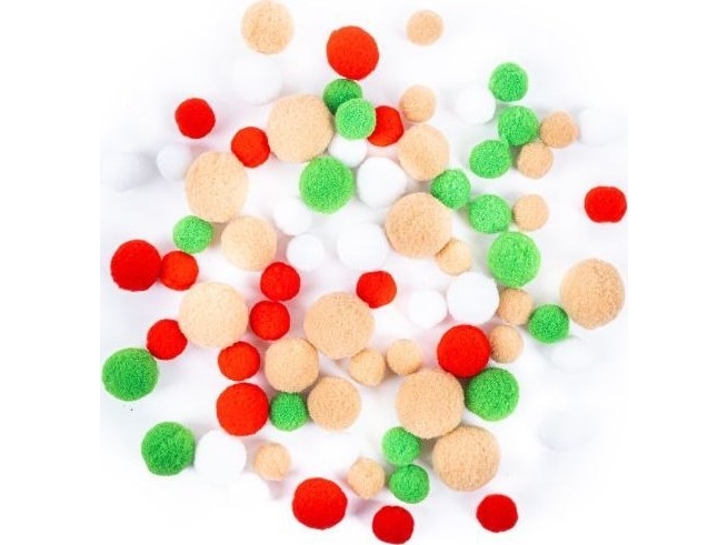 80 Stück Plüsch-Pompons