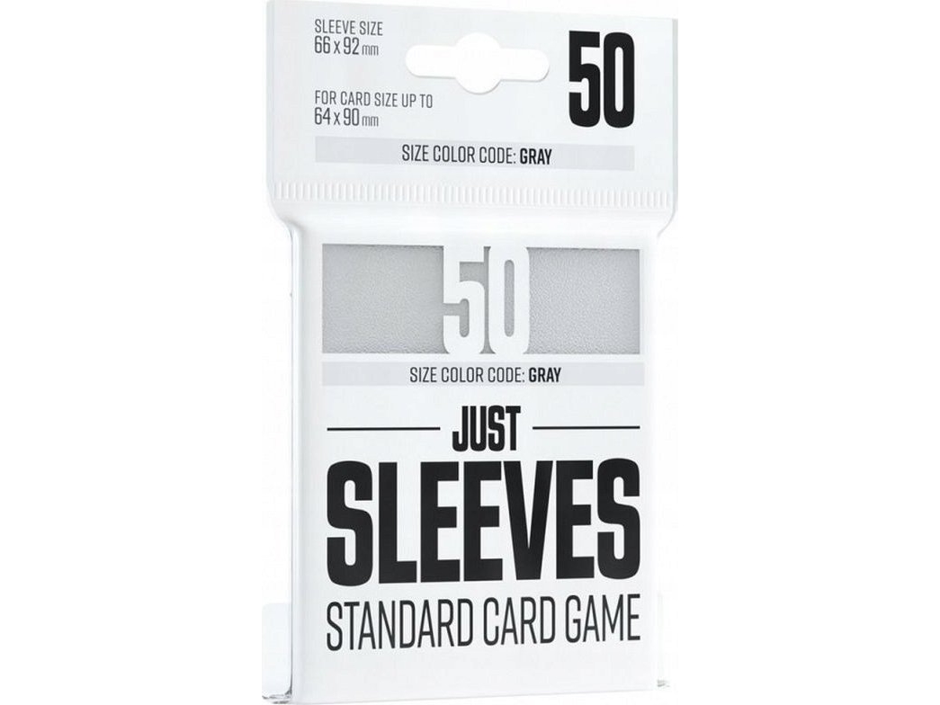 Gamegenic Just Sleeves – Standard Card Game sleeves (66x91 mm), hvide, 50 stk