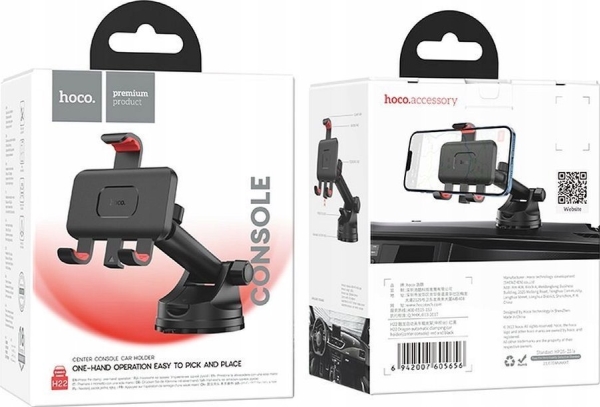Hoco Auto-/Schreibtischhalter Für Glas/Board H22 Schwarz