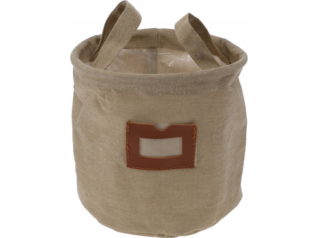 Home Styling Collection tygkorg med fönster och handtag, Ø 16 cm | N - A | GameStuff