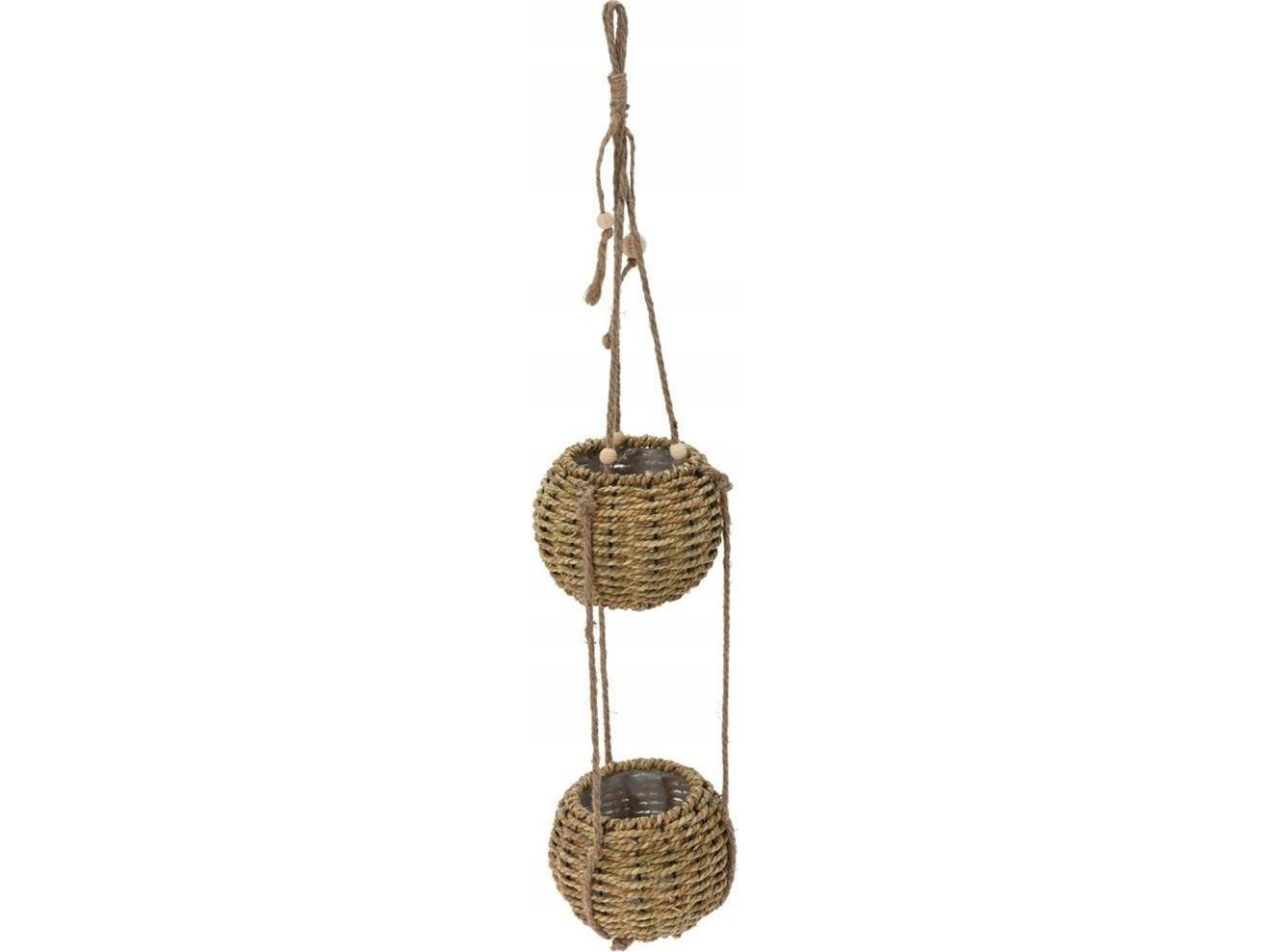 Home Styling Collection Wiszaca blomsterpotte til to planter, 72 cm