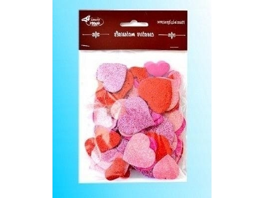 Titanum Glitter-Hjerter Rød-Pink 88Stk