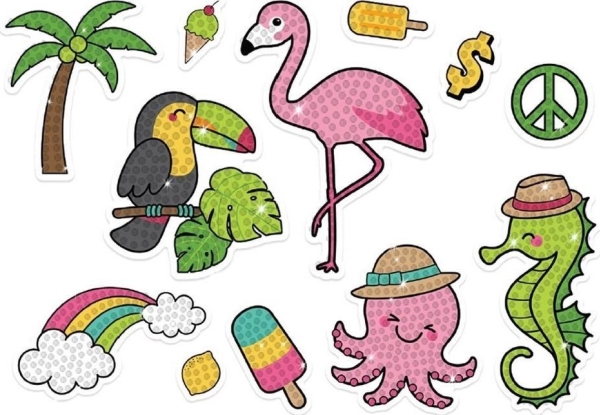 Creative Company diamantbroderi klistermärken exotisk semester | Leksaker - Kreativitet - Mode och smycken | GameStuff