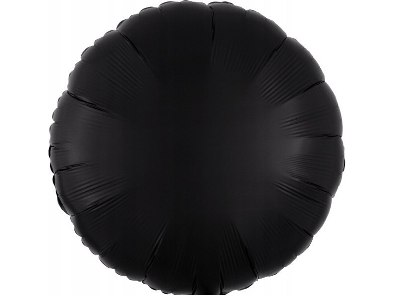 Amscan Balon Foliowy Lustre Schwarz Okr±Gły 43Cm