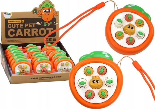 LeanToys mini färdighetsspel Wack a mole - morötter | Leksaker - Rollek - Annan hushållslek | GameStuff