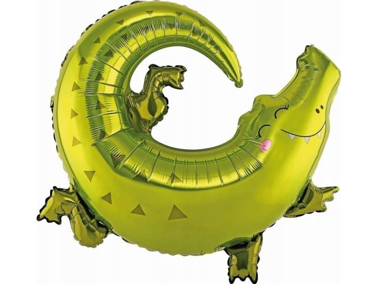 Party Deko Folienballon Krokodil, 80X71cm