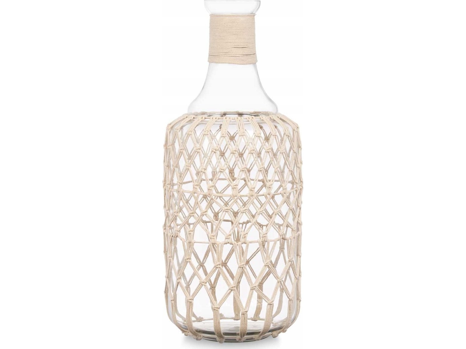 Gift Decor dekorativ flaska i flätning med snöre | N - A | GameStuff