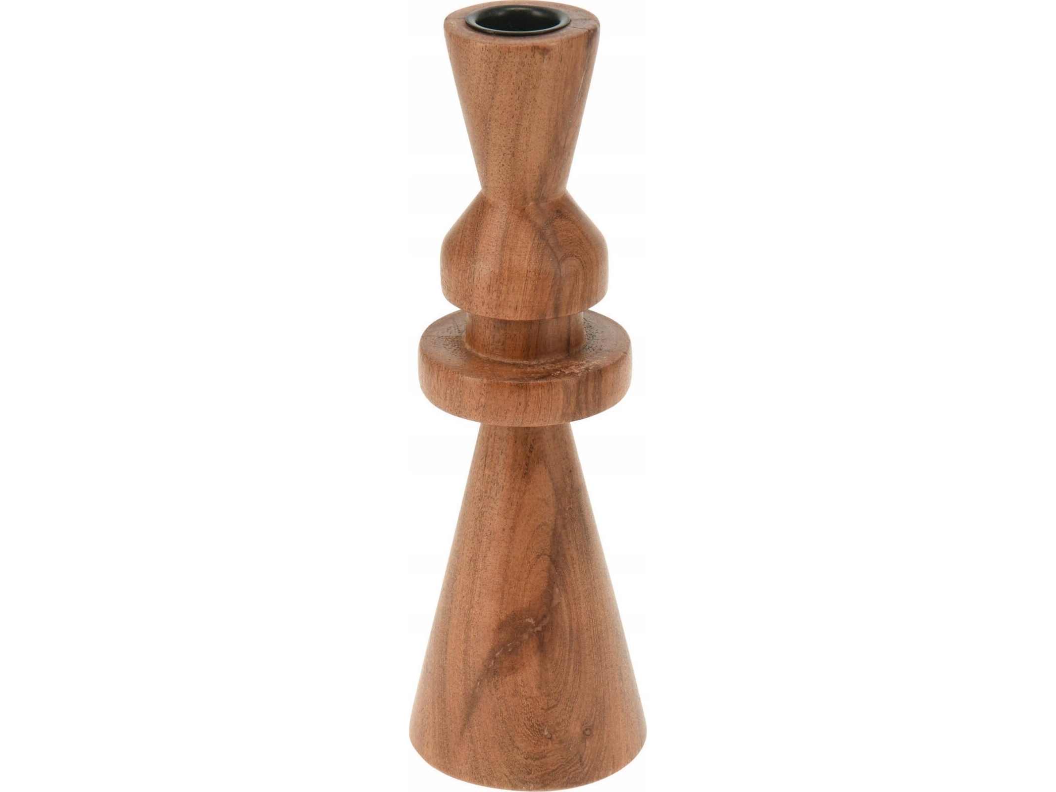 Home Styling Collection Puinen kynttilänjalka, akaasia, 22 cm