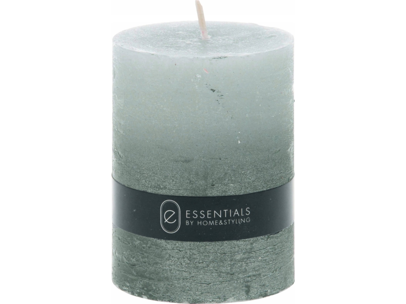Home Styling Collection Candle Pillar Dip Dye Grey