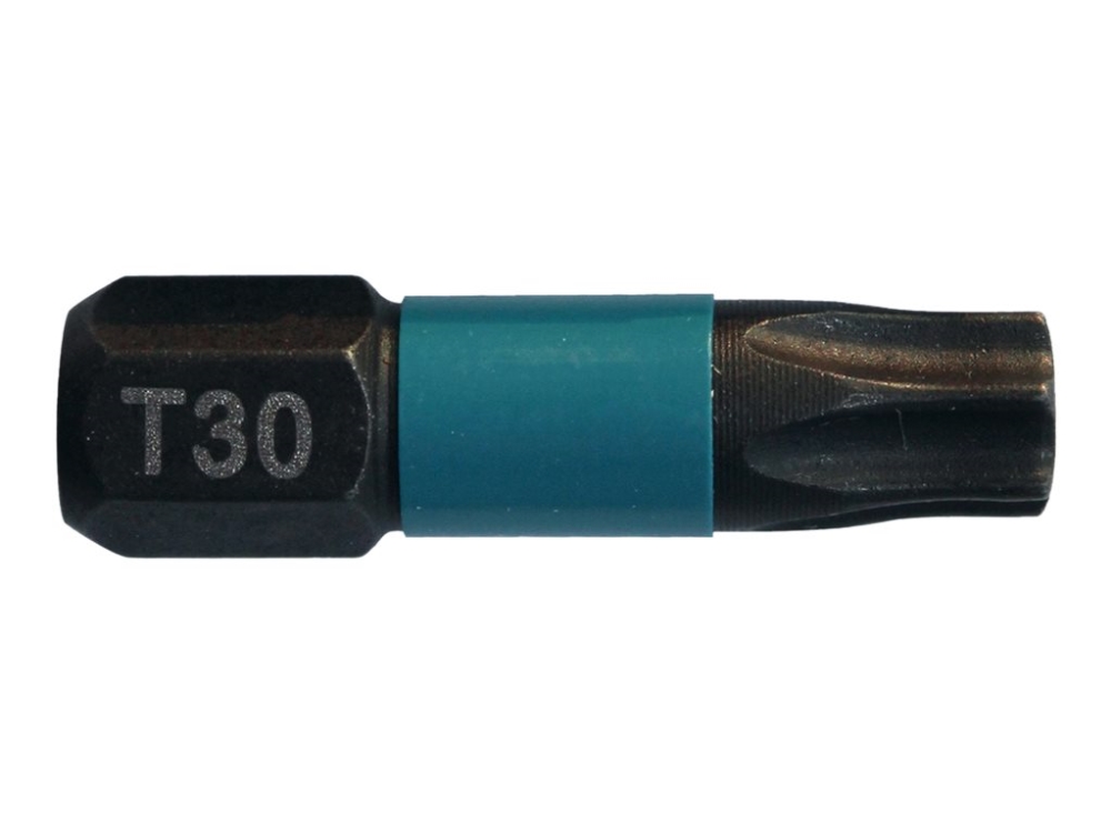 Makita Impact Black - Stødskruetrækkerbit - 2 stykker - torx - T30 - sekskantet - længde: 25 mm