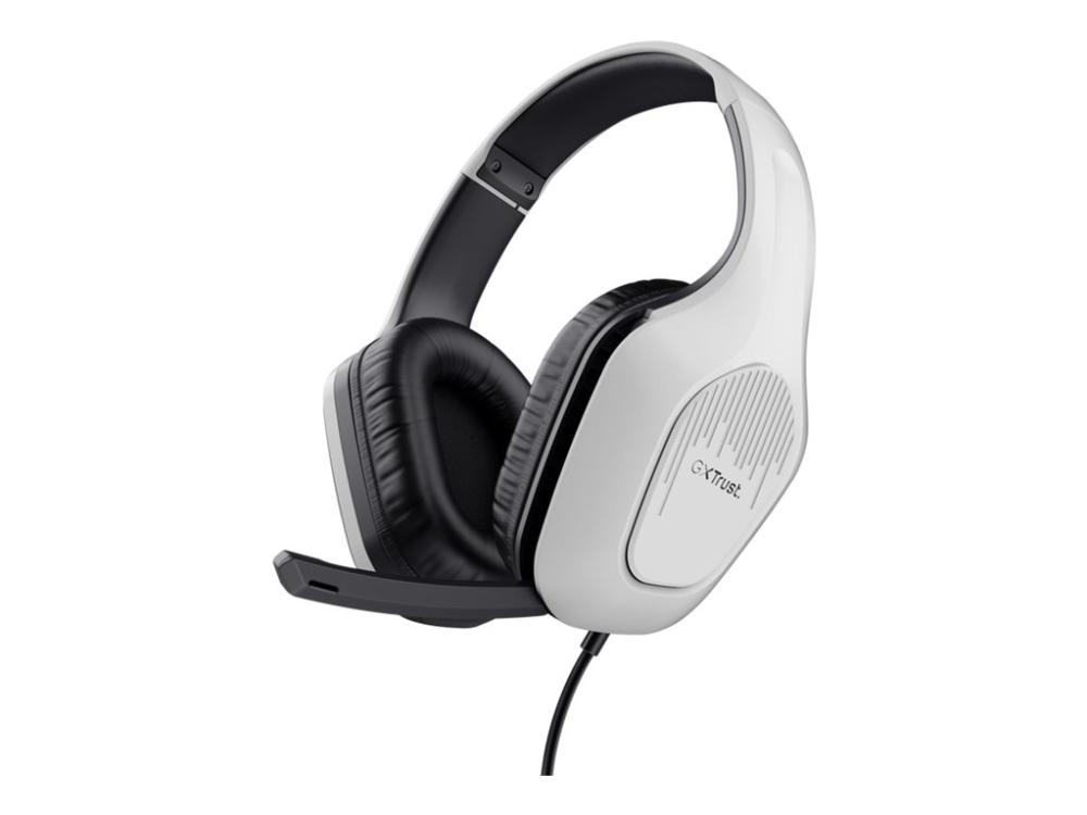 Trust Gxt 415W Zirox - Headset - Fuld Størrelse - Kablet - 3,5 Mm Jackstik - Hvid