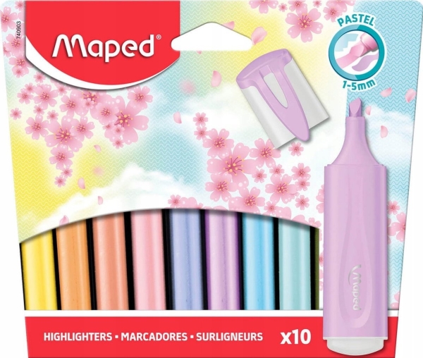 maped Fluo Peps pastellfärgad highlighter Mångfärgad | Kläder & Säkerhet - Arbetskläder - Sweatshirts | GameStuff