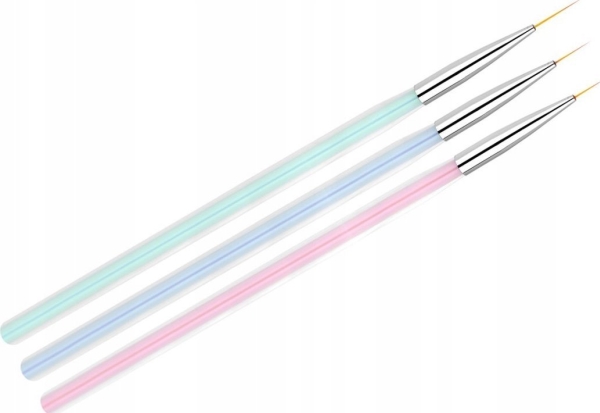 Activeshop penselsæt til dekorationer 3 stk. clear color