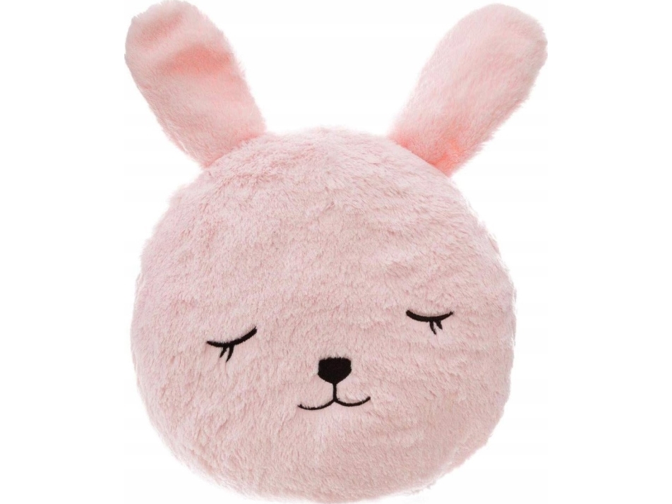 Douceur d`Interieur Dekorativ pude til babyseng, kaninmotiv, 27 x 27 cm, rosa farve