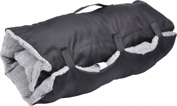 Homea Travel Hundematte Bicolore, 80 X 50 Cm, Schwarz + Grau