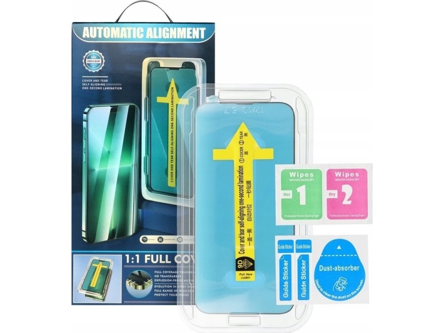 Partner Tele.Com 5D Full-Glue Panzerglas Für Iphone Xr / 11 Schwarz + Applikator