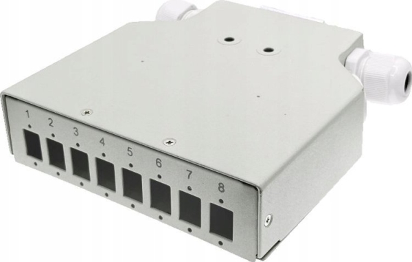 Alantec Din-Skinne 8Xsc Simplex / 8Xlc Duplex Fiberoptisk Switch Med Frontplade Alantec