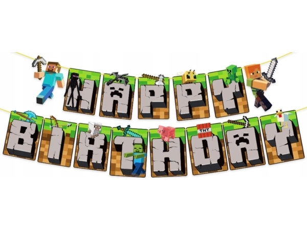 Minecraft Buchstabenbanner