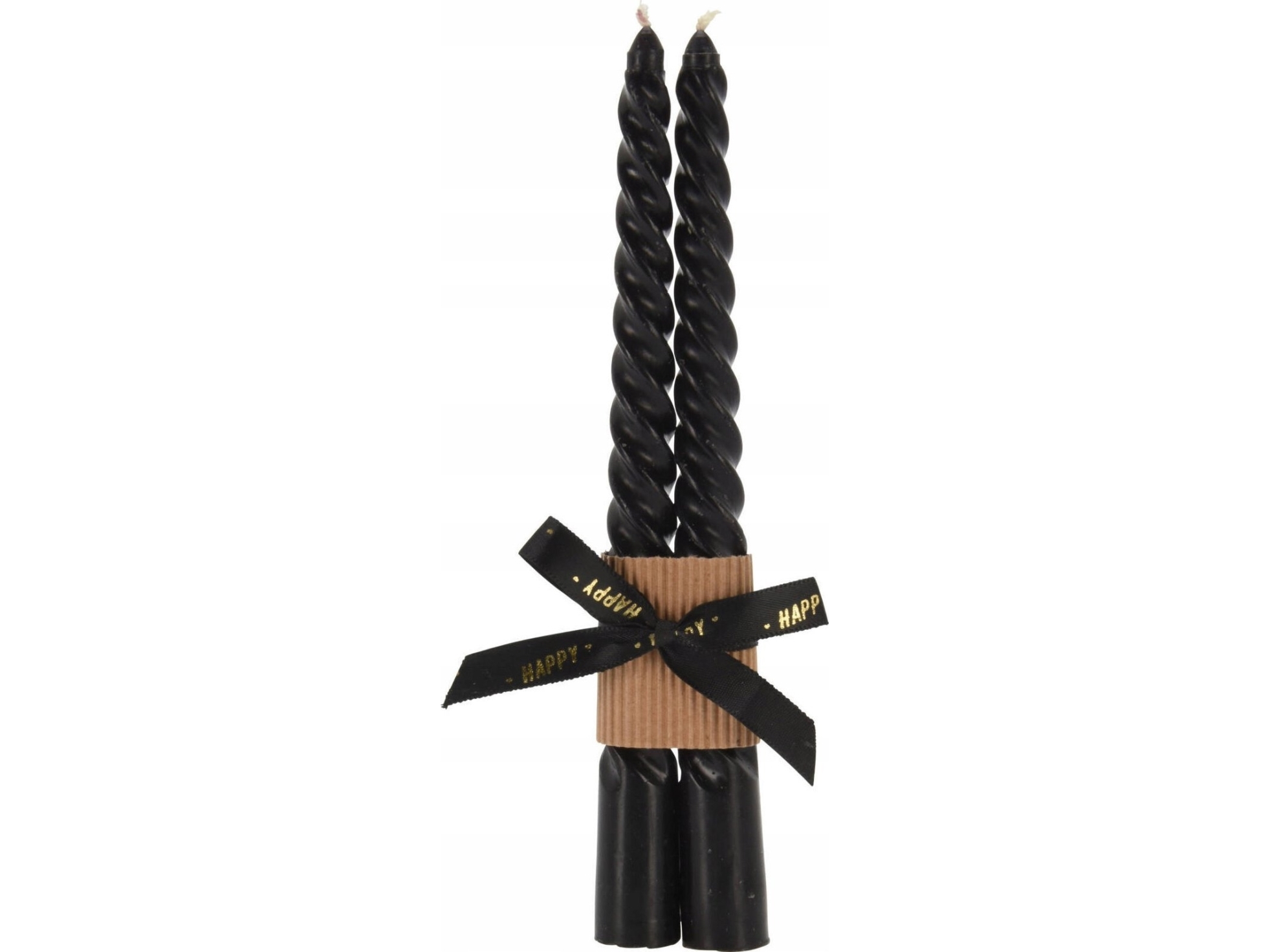 Home Styling Collection set med två middagsljus, Twisted, 20 cm | Julen - Konstgjord belysning - Ljuskronor och blockljus | GameStuff