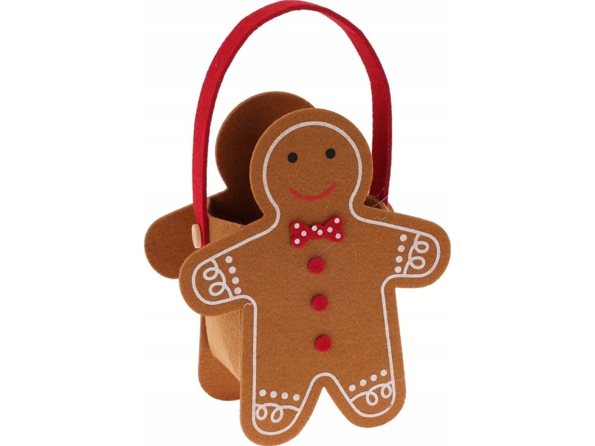 Home Styling Collection Juldekoration Filtpåse med julmotiv, 16,5 x 20 cm | N - A | GameStuff